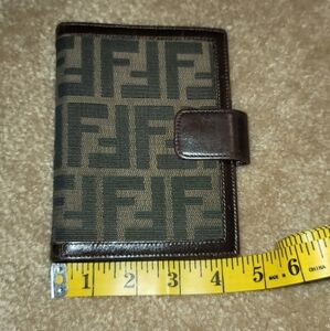 Authentic Fendi Zucca Print Agenda